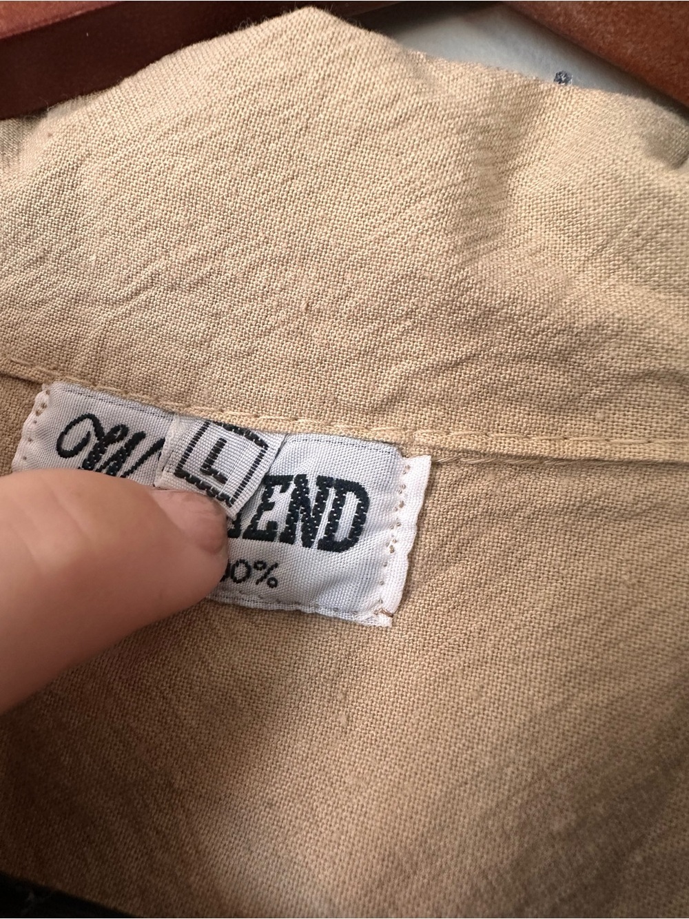 Western Tan Embroidered Button-Front Shirt - Picture 2 of 3